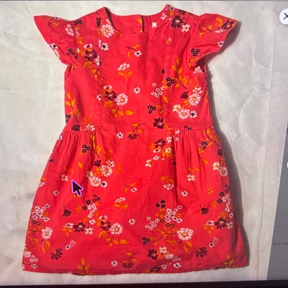 Baby GAP Floral Pink Dress 5 RetroNature Princesscore Cottagecore Boho Fairycore - Picture 2 of 7